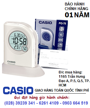 Casio PQ-75-7DF; Đồng hồ báo thức Casio PQ-75-7DF chính hãng Casio
